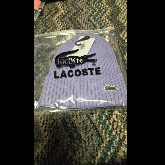 Lacoste Men's Purple Hat - Picture 1 of 2